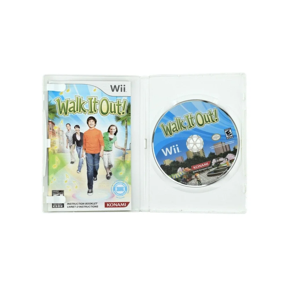 Walk It Out! Nintendo Wii CIB Complete Tested Rare Konami Fitness Rhythm Game